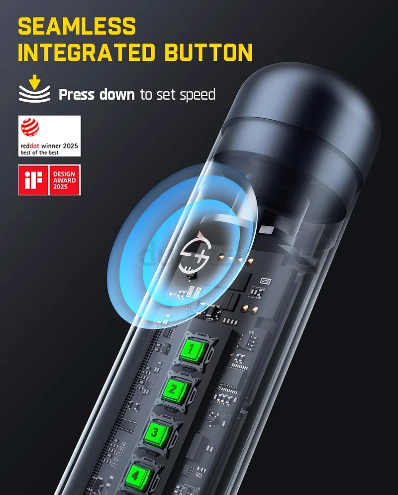 Rotary Tool Kit - 25,000RPM Brushless Motor, 5-Speed Precision Control, Portable Mini Engraver with 35 Accessories and 360° Magnetic RevoStor Hub, DIY Polishing Drilling Cutting
